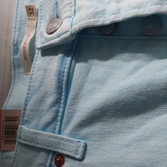 Levi's wedgie skinny jeans stonewash ice aqua - Picture 8 of 14